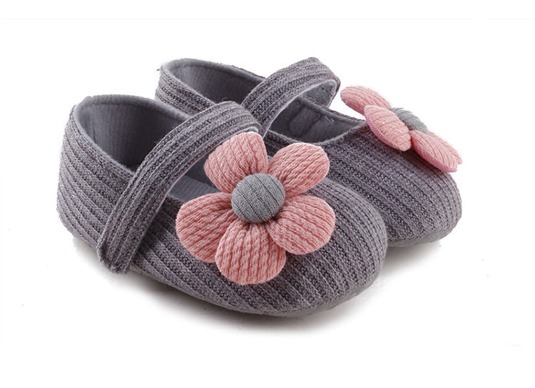 Baby Girls Cute Flower Princess Shoes, Soft Sole Lightweight Breathable Princess Flats, Toddler Shoes For Walking
