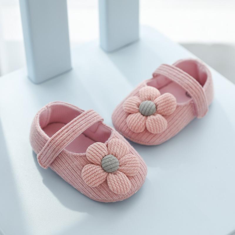 Baby Girls Cute Flower Princess Shoes, Soft Sole Lightweight Breathable Princess Flats, Toddler Shoes For Walking