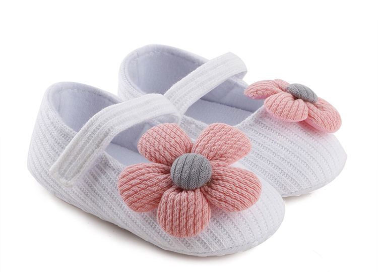 Baby Girls Cute Flower Princess Shoes, Soft Sole Lightweight Breathable Princess Flats, Toddler Shoes For Walking
