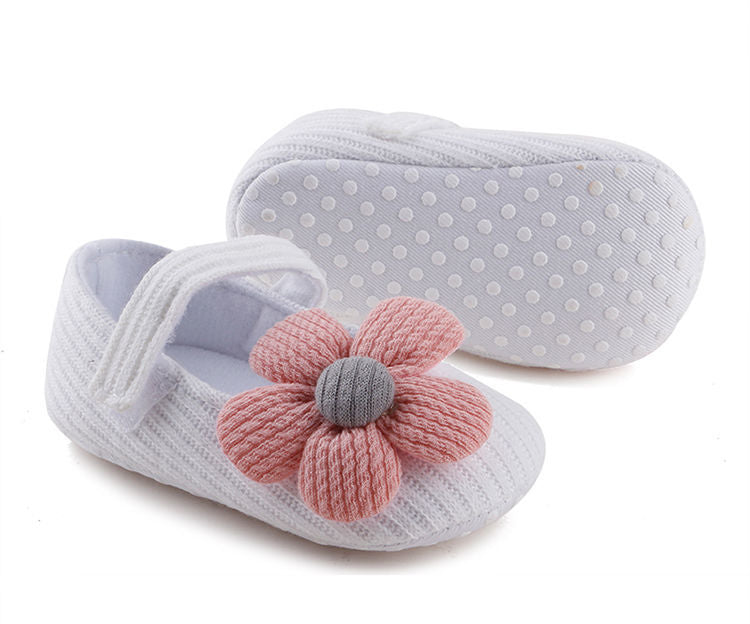 Baby Girls Cute Flower Princess Shoes, Soft Sole Lightweight Breathable Princess Flats, Toddler Shoes For Walking
