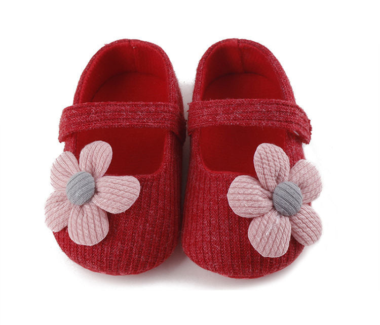 Baby Girls Cute Flower Princess Shoes, Soft Sole Lightweight Breathable Princess Flats, Toddler Shoes For Walking