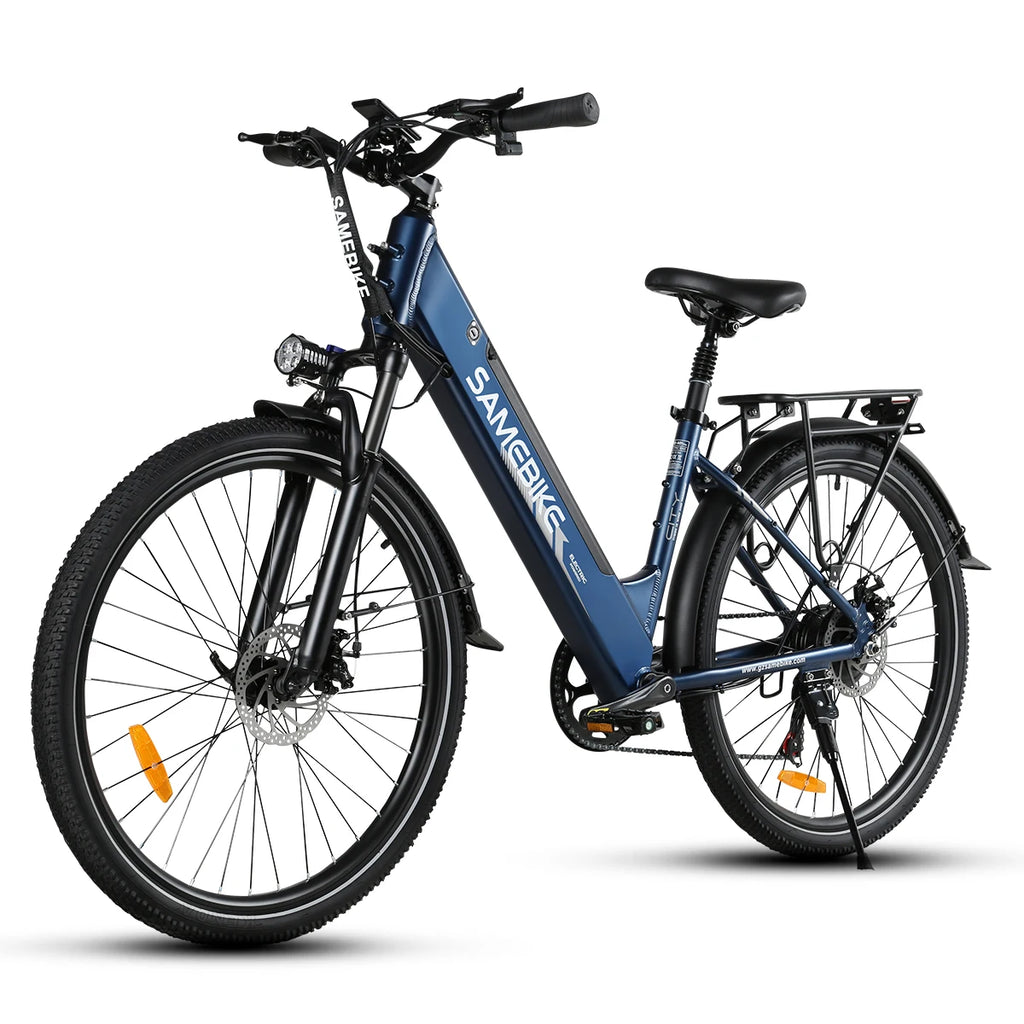 Samebike EU Warehouse Fast Delivery Electric 500 Motor Power with 36v 15Ah Lithium Battery Disc Brake with Basket City Ebike
