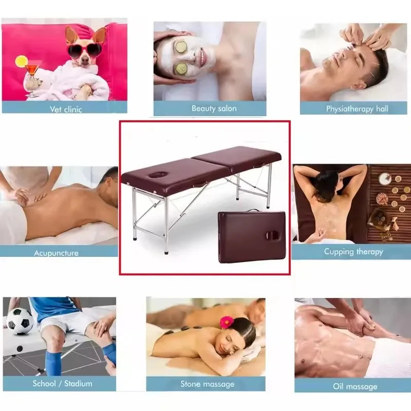 Portable Modern Beauty SPA Tattoo Massage Bed Table Foldable Metal Furniture Facial Treatments Home Hotel Living Room-Topseller