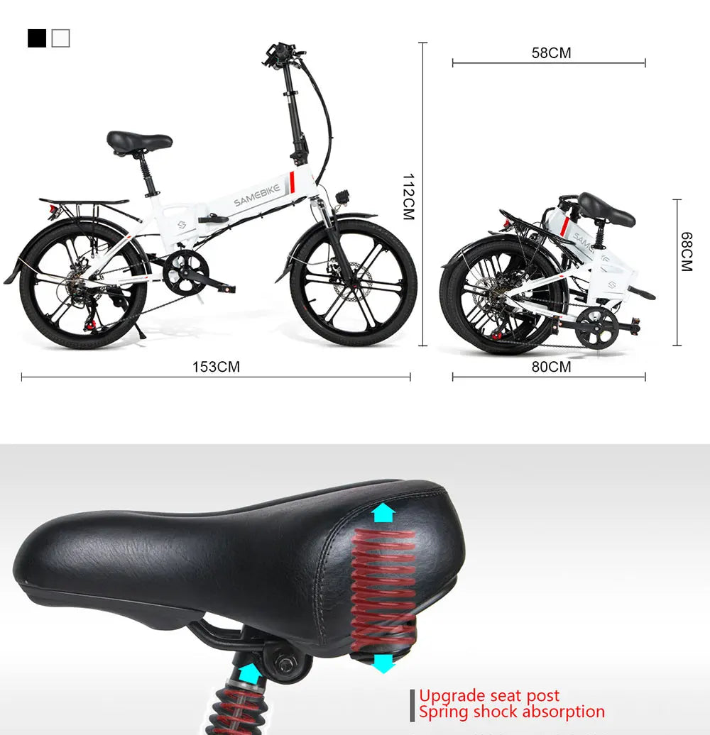 EU Dropshipping Classic Design City Commuting Ebike 20inch Folding Electric Bicycle 48V10AH E-Cycle for Adult