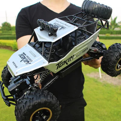Alloy 4WD RC Car With Led Lights 2.4G Radio Remote Control Cars Off-road Vehicle Control Trucks Boys Toys for Children