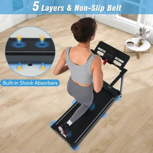NEW Folding Treadmills Walking Pad Treadmill for Home Office -2.5HP Walking Treadmill With Incline 0.5-7.5MPH 265LBS Capacity Tr
