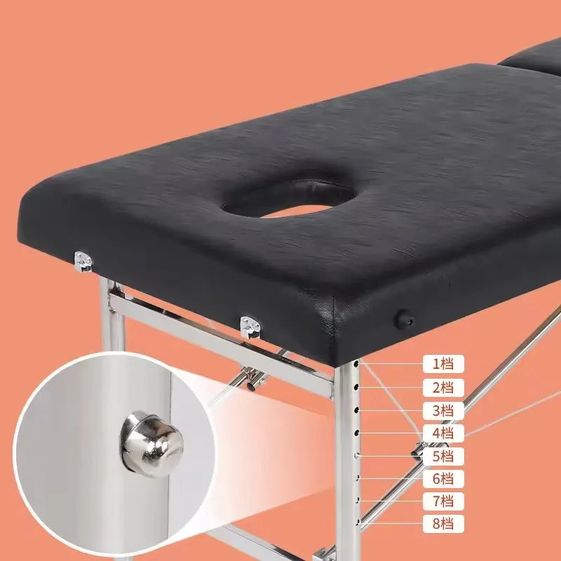 Portable Modern Beauty SPA Tattoo Massage Bed Table Foldable Metal Furniture Facial Treatments Home Hotel Living Room-Topseller