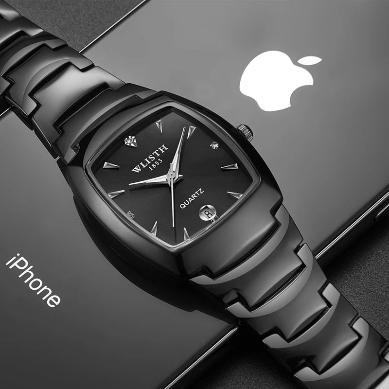 WLISTH S940 Stainless Steel Personality Fashion Luxury Couple Ladies Quartz Watch