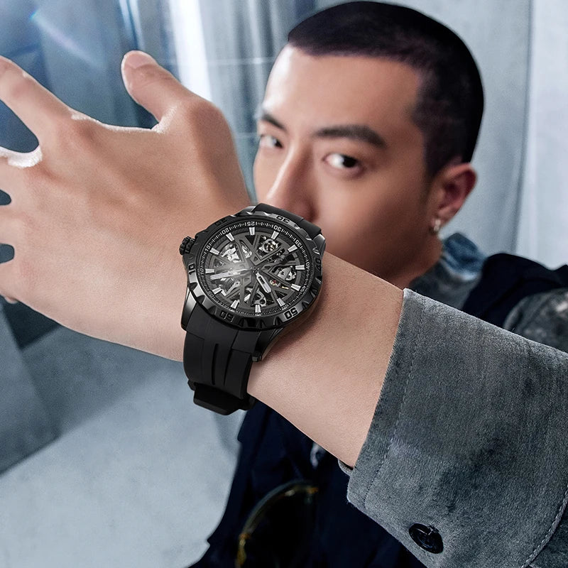 Mark Fairwhale High Quality Original Luxury Watch Sport Dive Wrist Watches Automatic Mechanical Watch for Men