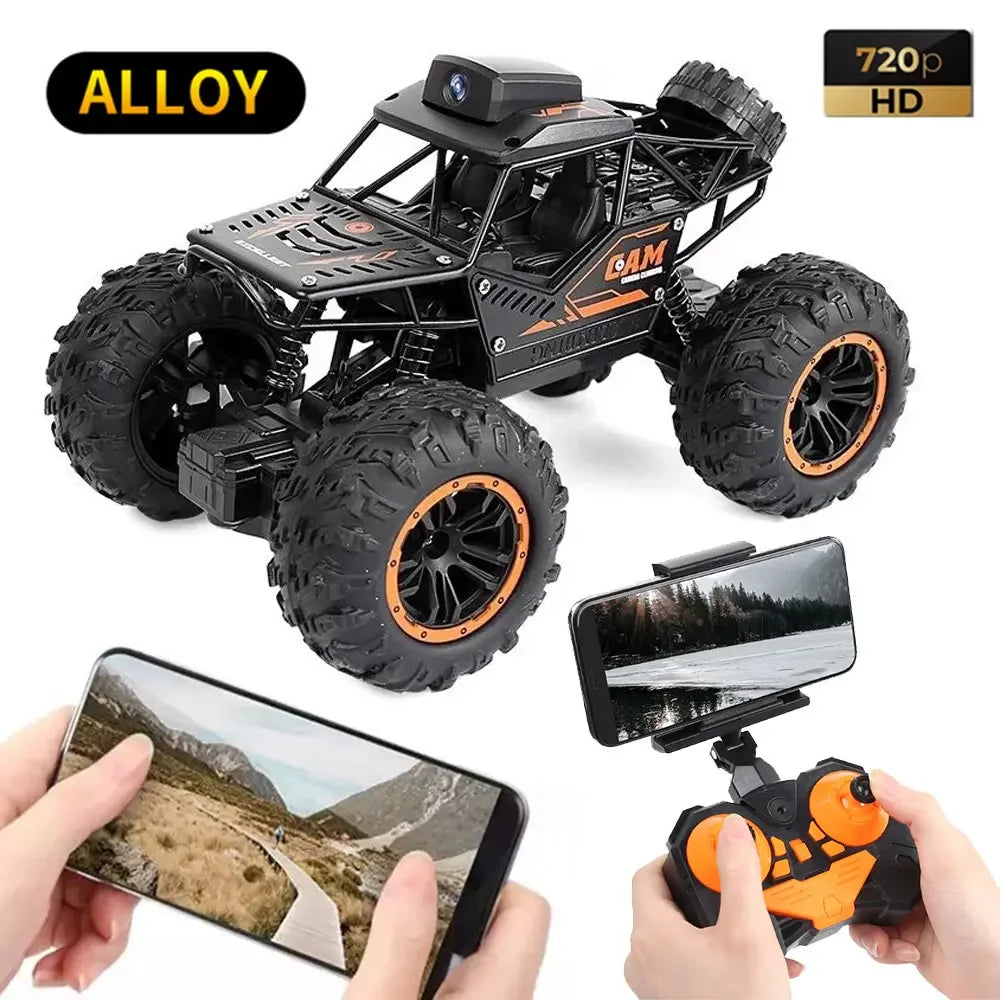 2.4Ghz Remote Control Car with Camera WiFi 720P HD FPV Camera,  1/18 Scale -Road Stunt Rc Car Gesture Rc Car