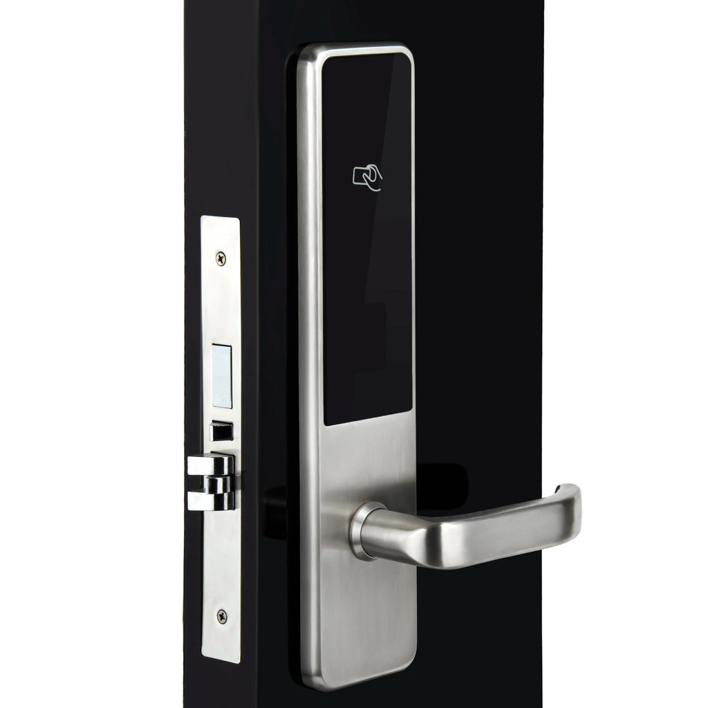 Hot Sale  304 Pure Stainless Steel Keyless Electronic RFID CE FCC Certificated Hotel System   Door Lock  Card Lock Smart Lock