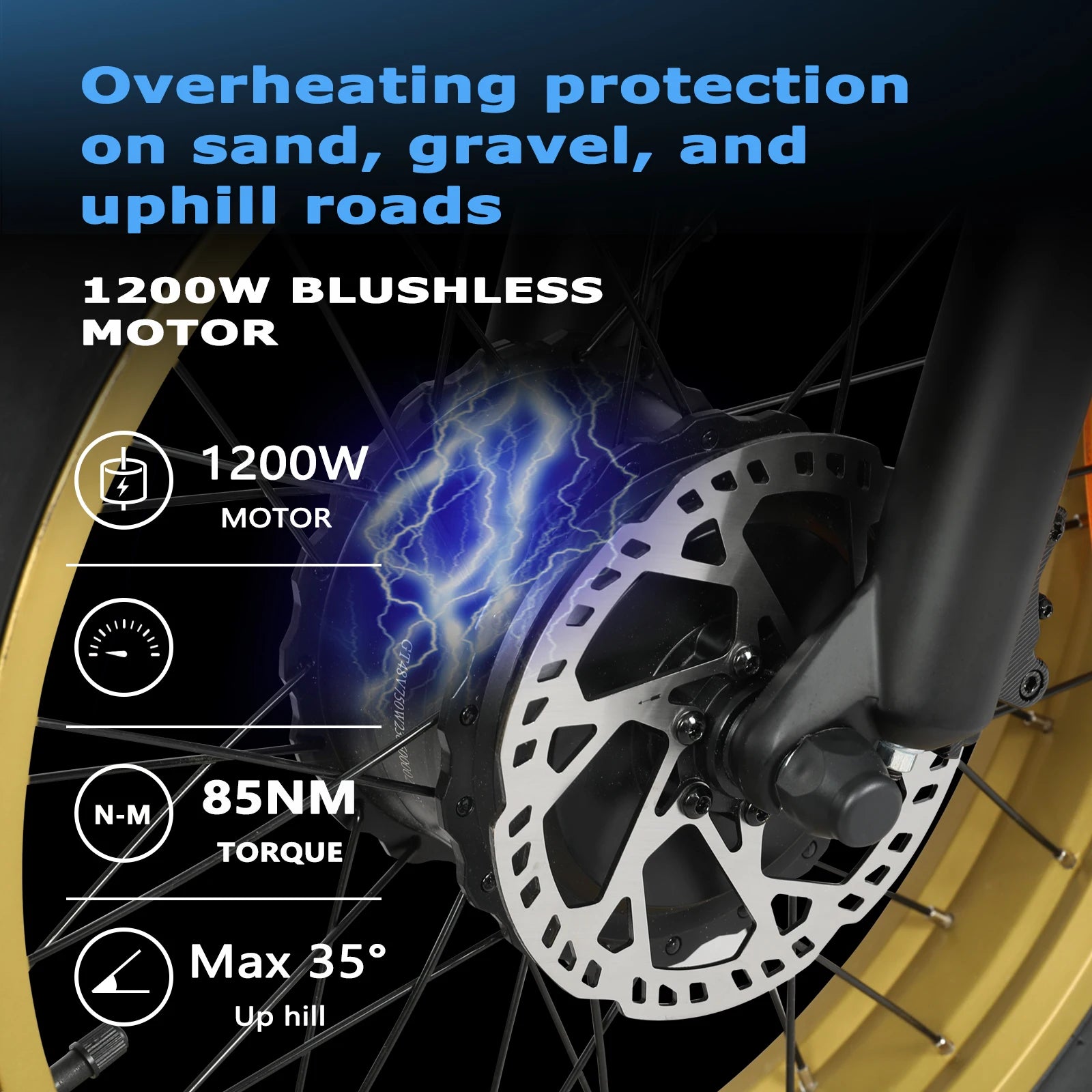 All-terrain Electric Bike 1200W Motor 48V20AH Battery 20*4.0 Tire Mountain E-bicycle 52KM/H Urban E-bicycle Electric motorcycle