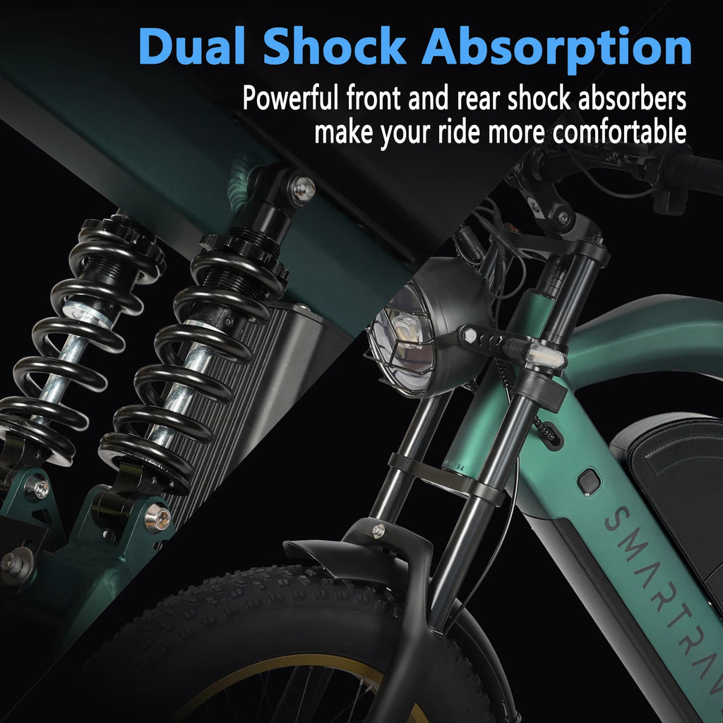 All-terrain Electric Bike 1200W Motor 48V20AH Battery 20*4.0 Tire Mountain E-bicycle 52KM/H Urban E-bicycle Electric motorcycle