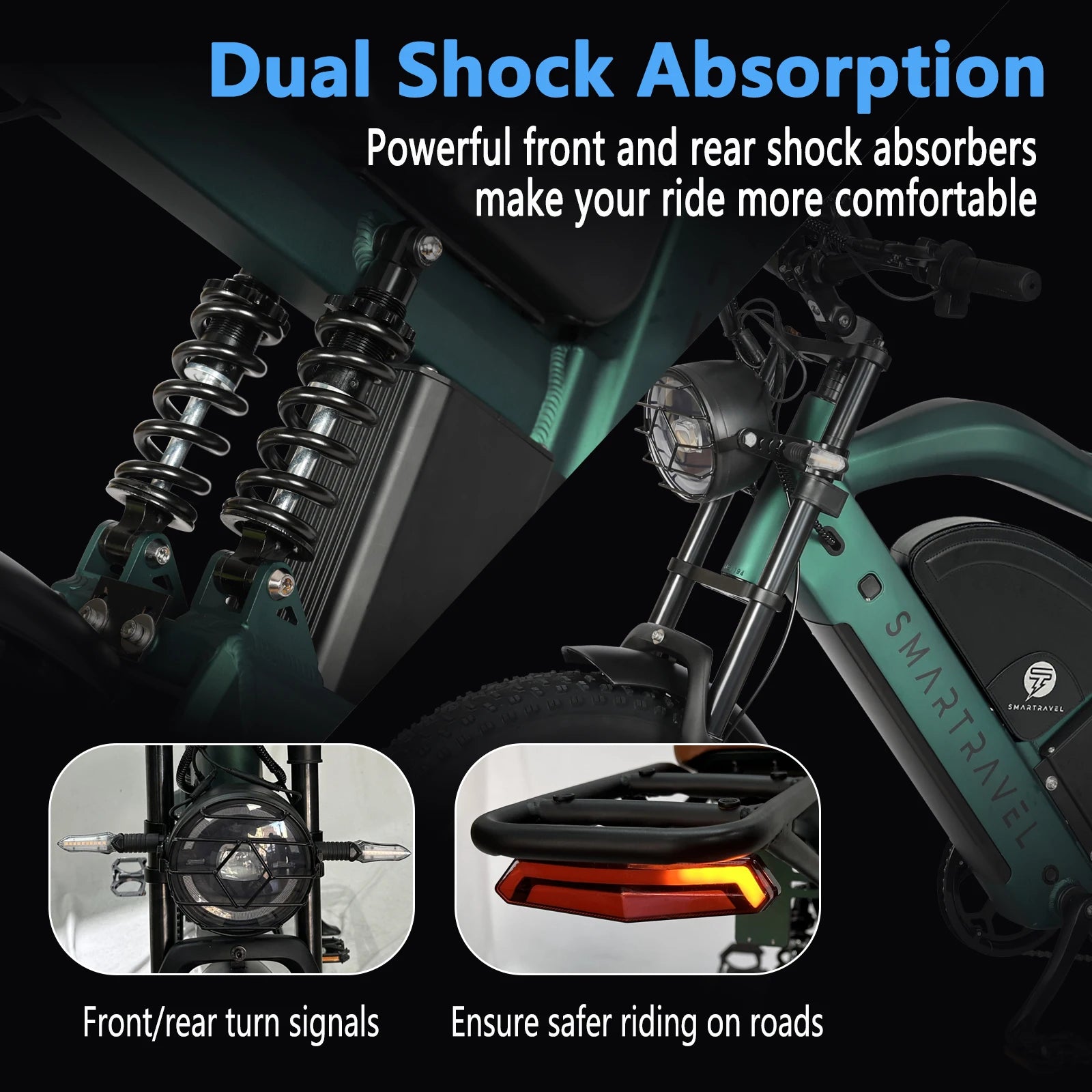 All-terrain Electric Bike 1200W Motor 48V20AH Battery 20*4.0 Tire Mountain E-bicycle 52KM/H Urban E-bicycle Electric motorcycle