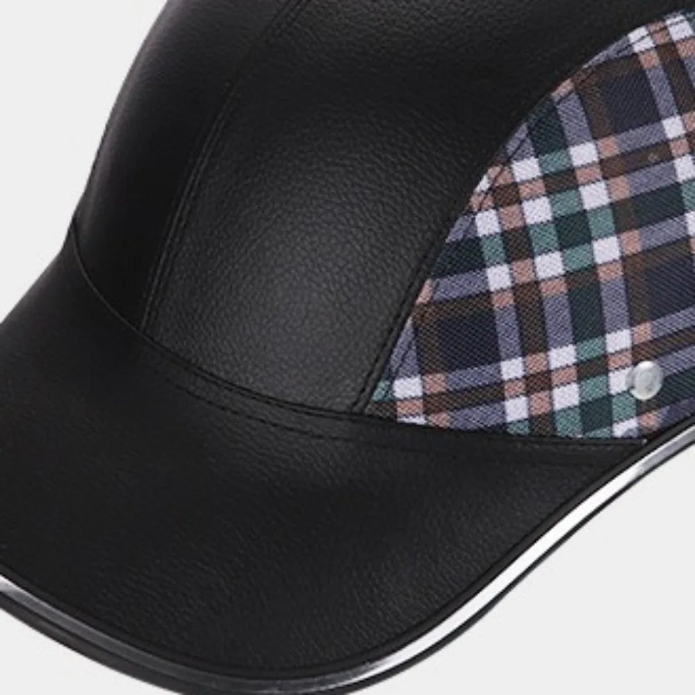 Classic Baseball Cap Style Bicycle Helmet Safety Hard Motorcycle Half Helmet Half Face Anti-UV Bike Hard Hat for Men Women