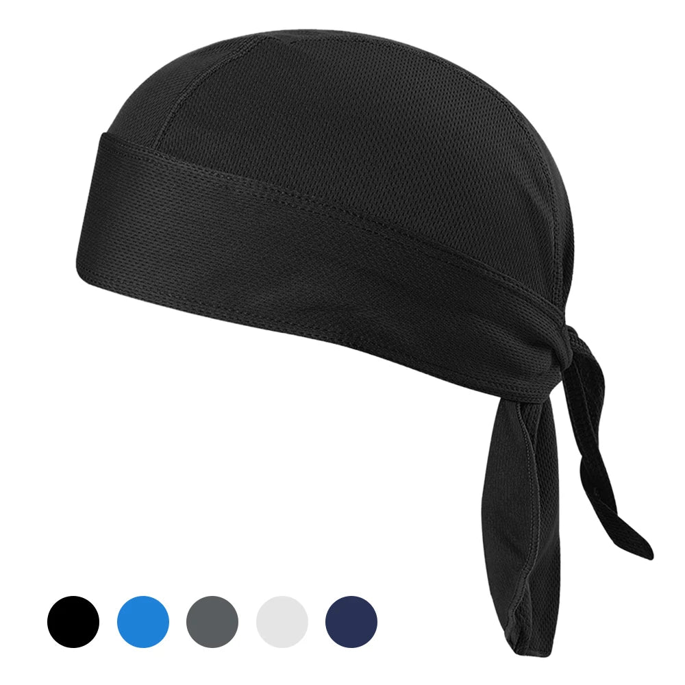 Bicycle Headband Sweat-wicking Cap Cycling Headscarf Quick-dry Sun-Protective Hat Head Scarf for Outdoor Cycling Sport Bandana