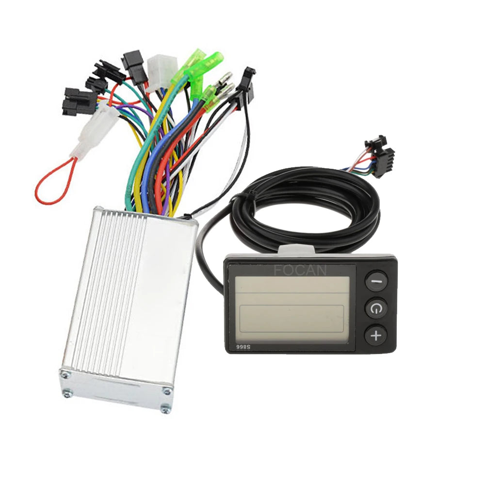 24V 36V 48V 52V 60V Electric Bicycle with LCD Display Panel E-bike Scooter Brushless Controller S866 for 250W 350W BLDC motor