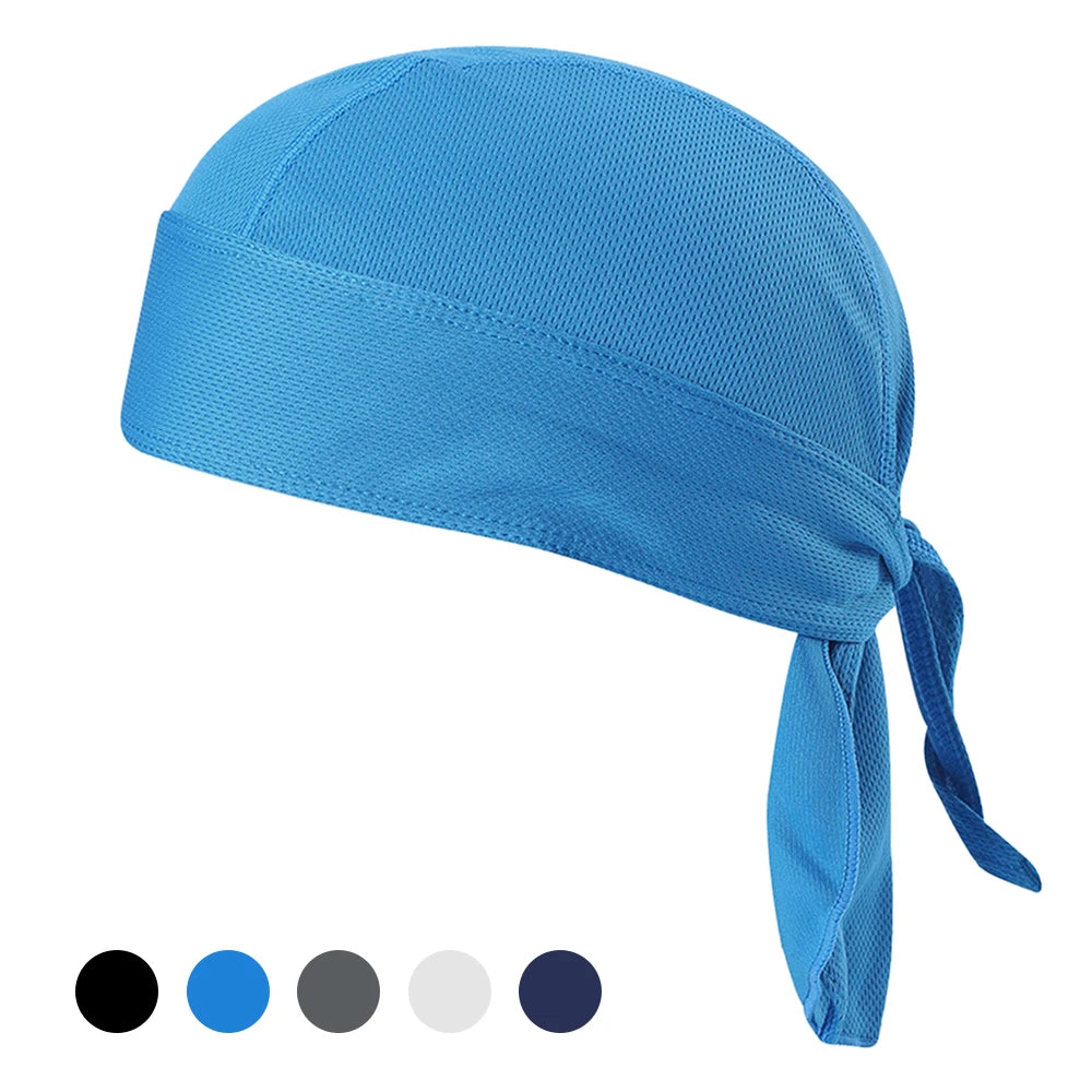Bicycle Headband Sweat-wicking Cap Cycling Headscarf Quick-dry Sun-Protective Hat Head Scarf for Outdoor Cycling Sport Bandana