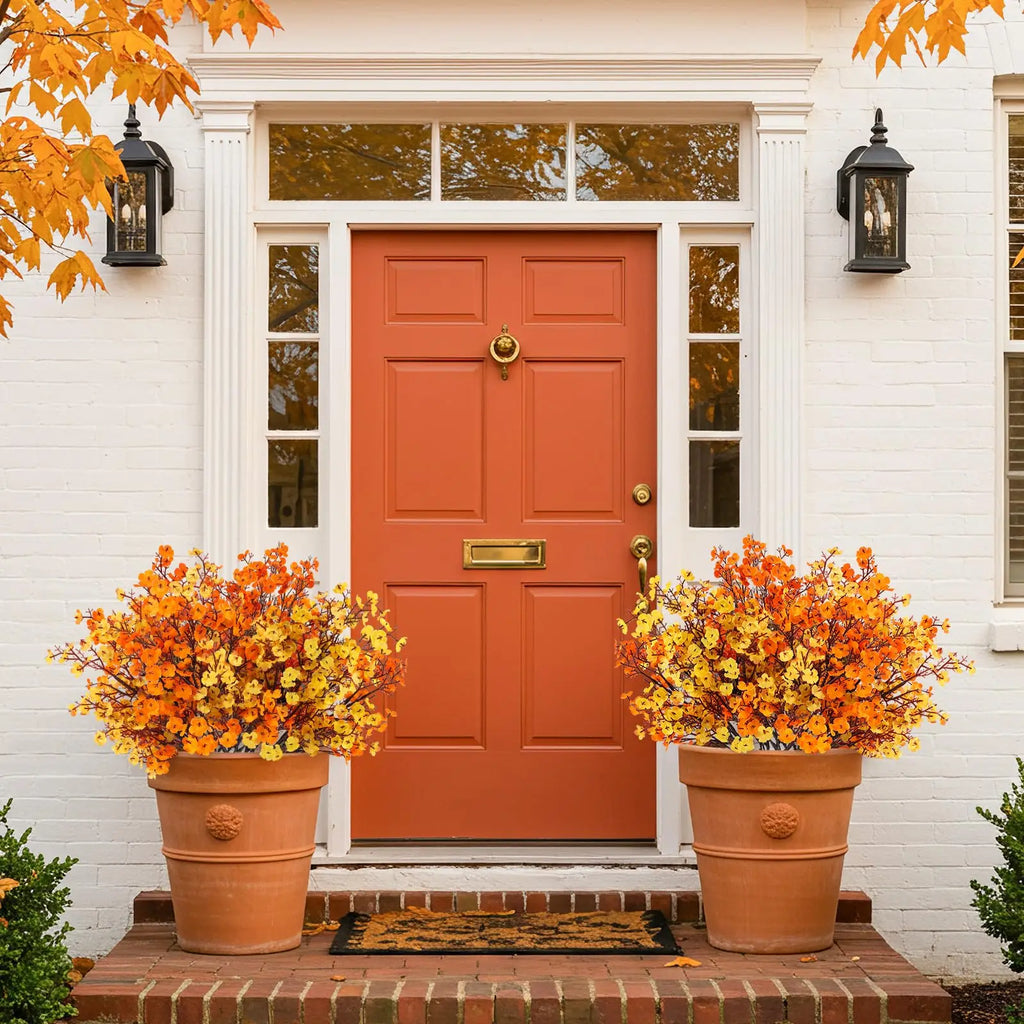 3/1Pcs Fall Babys Breath Artificial Flowers Fake Plants for Home Wedding Centerpiece Table Thanksgiving Party Autumn Decorations