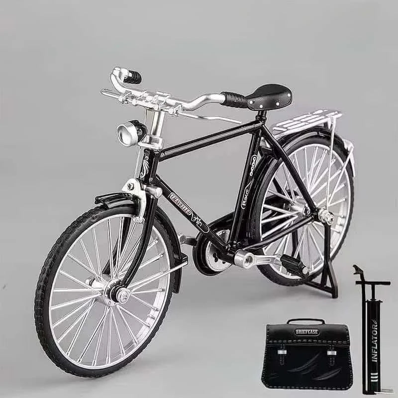 1:6 Scale Alloy Mountain Bike Model Realistic Gear Toy with Front & Rear Shock Absorbers Christmas Gifts for Bicycle Enthusiasts