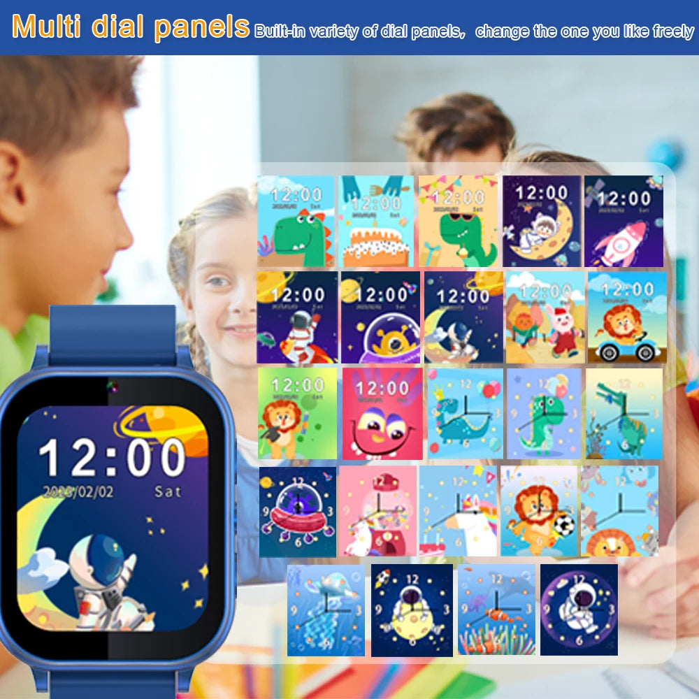Children's Wristwatch 22 Games Kids Smart Watch Music Play Flashlight Pedometer Habit Tracking Smartwatch Boys Girls Gifts Clock