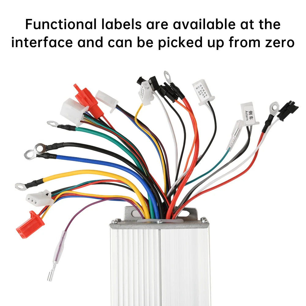 36/48V E-bike 500W Intelligent Brushless Controller 500W Intelligent Brushless Motor Controller Electric Bicycle ﻿