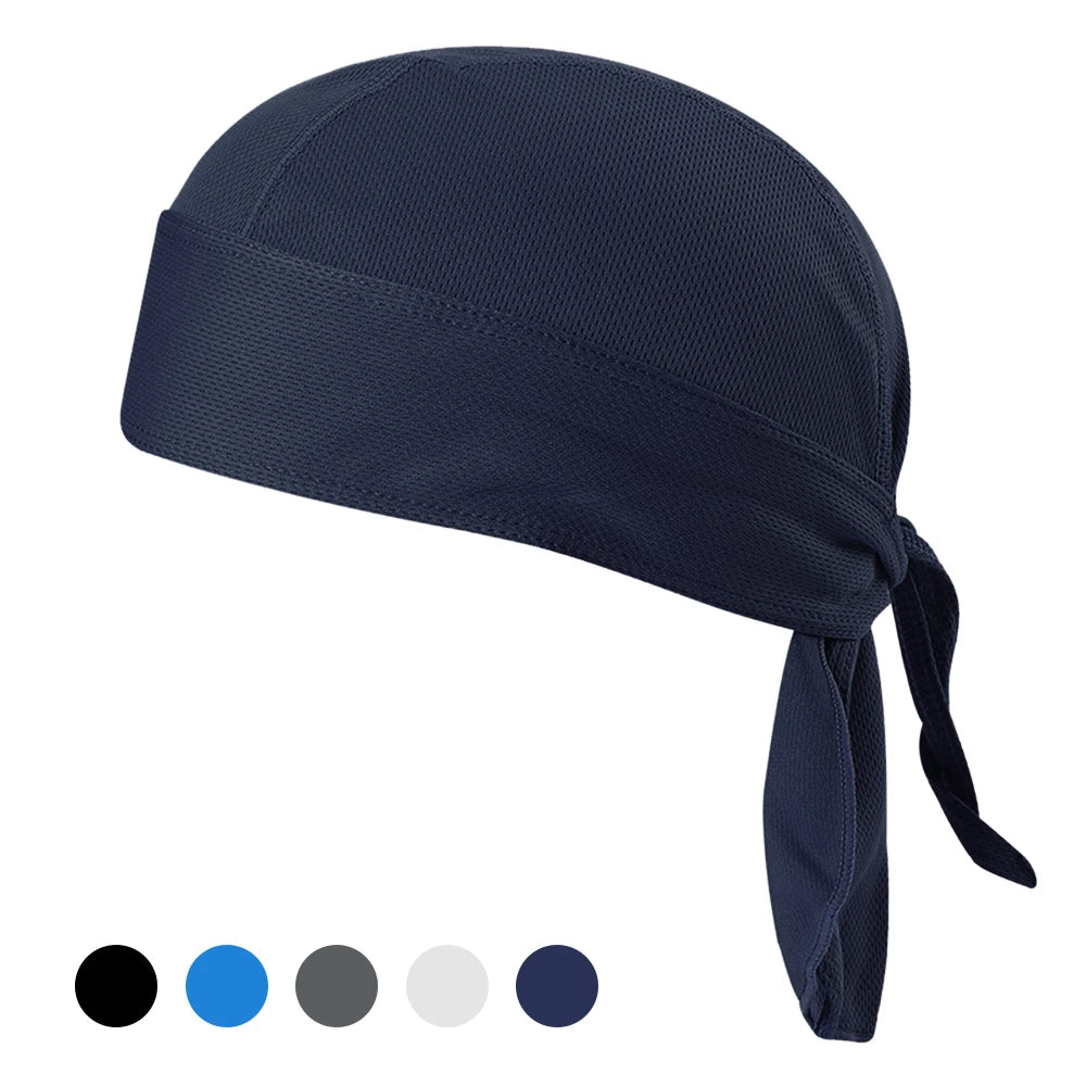 Bicycle Headband Sweat-wicking Cap Cycling Headscarf Quick-dry Sun-Protective Hat Head Scarf for Outdoor Cycling Sport Bandana