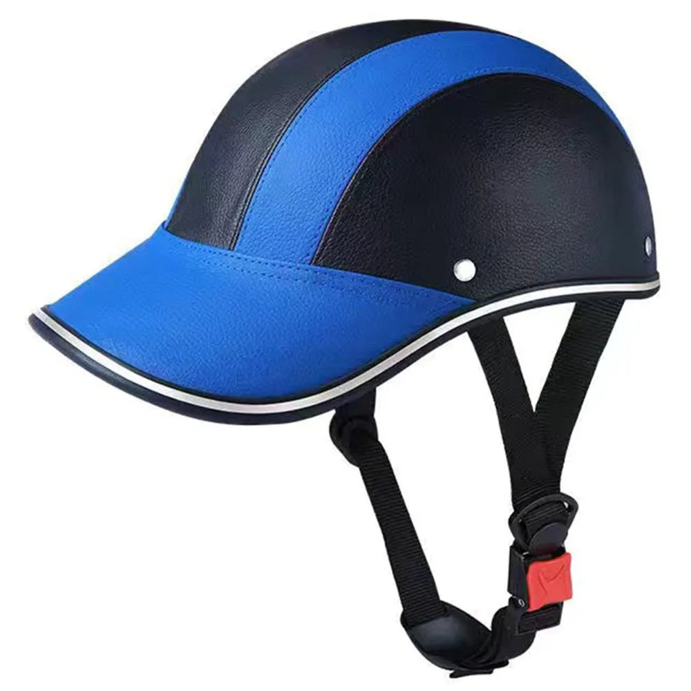Classic Baseball Cap Style Bicycle Helmet Safety Hard Motorcycle Half Helmet Half Face Anti-UV Bike Hard Hat for Men Women