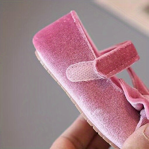 Baby Girls Mary Jane Flats With Bowknot First Walker Shoes Crib Shoes Princess Wedding Party Christmas Dress Shoes