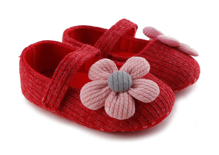 Baby Girls Cute Flower Princess Shoes, Soft Sole Lightweight Breathable Princess Flats, Toddler Shoes For Walking